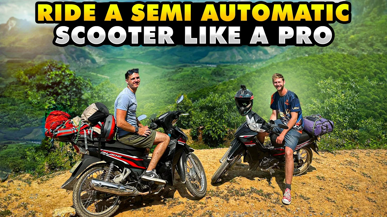 how do you ride a semi automatic scooter?