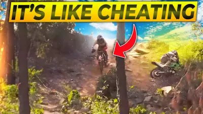 how do you ride down steep slippery hills?